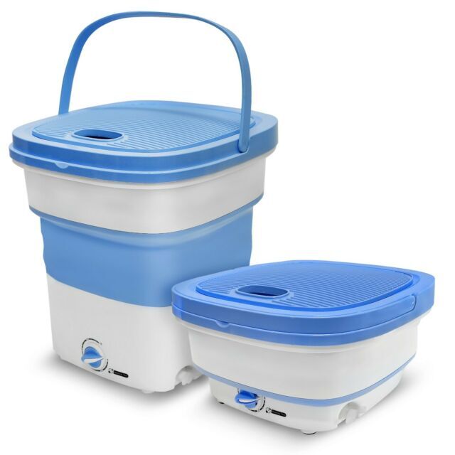 Pure Clean PUCWM33 4.41 lbs Foldable Lightweight Mini Washing Machine - Blue gallery