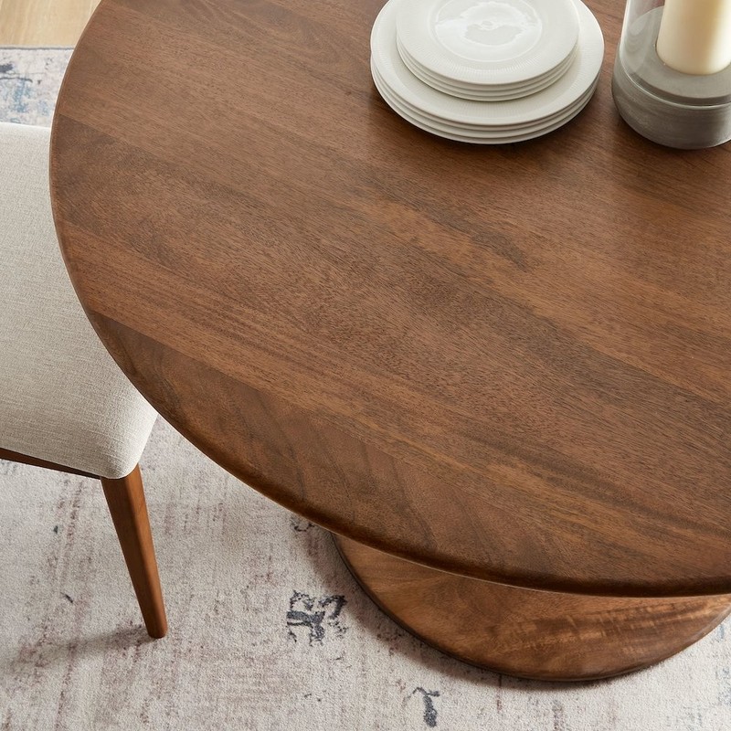 Lippa 48" Round Solid Wood Dining Table gallery