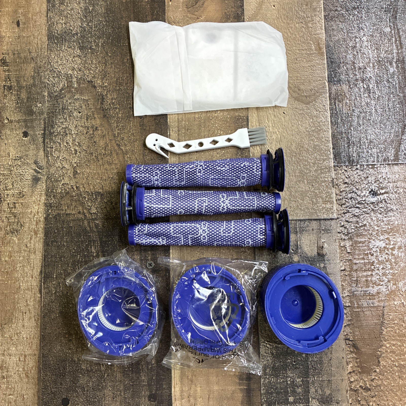 Replacement Filters Dyson V7 V8 Absolute Cordless Vacuum Cleaner 3 pack brush gallery