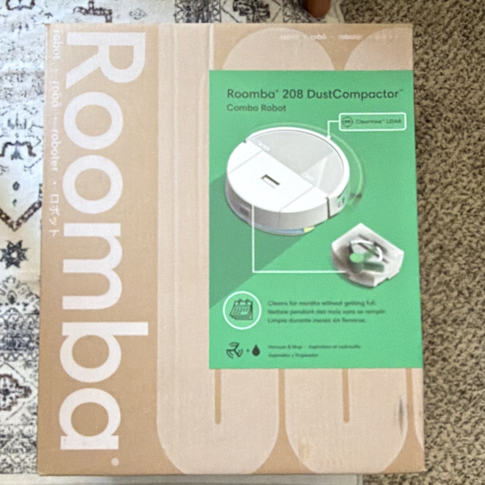 iRobot Roomba 208 DustCompactor Bagless HEPA Alexa Wi-Fi, Charger White gallery