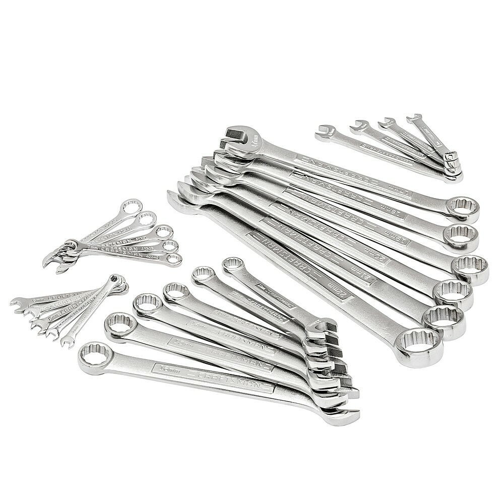 CRAFTSMAN 26PC Piece Inch COMBINATION WRENCH SET METRIC FULL POLISH BOX END NEW! gallery