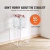 2pcs High-Clarity Acrylic Side Table 6.3x12x18.1in C-Structure 55lb gallery