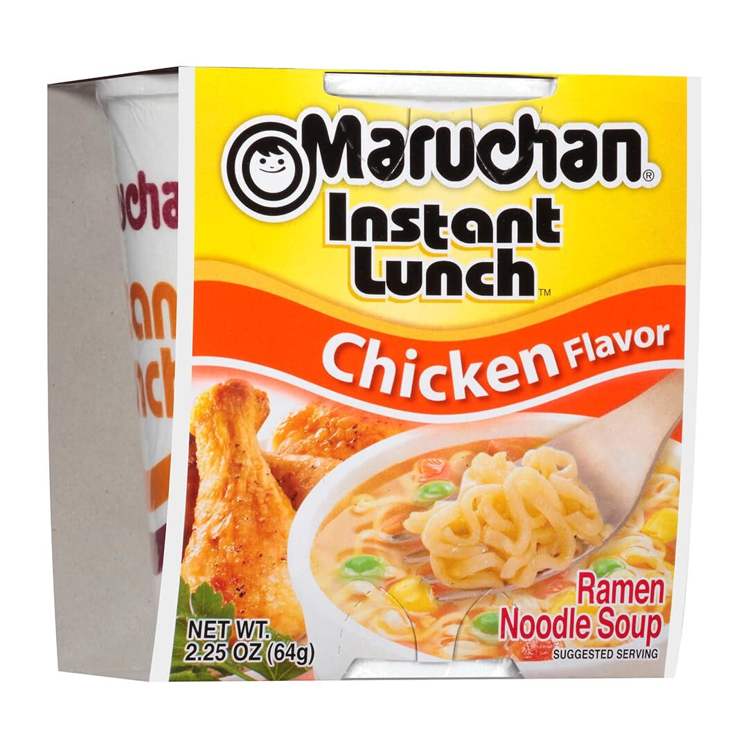 12-Pack Maruchan Instant Lunch, Ramen Noodle Soup, Chicken Flavor, 2.25 Ounce gallery