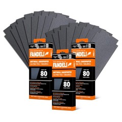 Fandeli | Multi-Purpose Sanding Paper | Grit 80 | 75 Sheets of 4-1/4 in.x 11 …