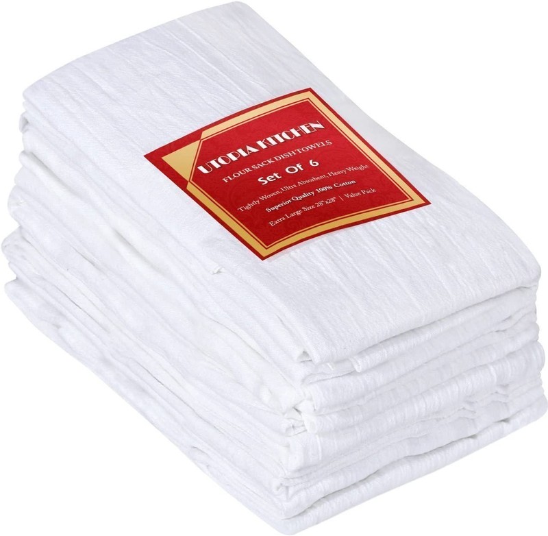 Utopia Kitchen Flour Sack Towels 100% Cotton Tea Towels for Cleaning & Drying... gallery