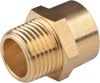 4 Pack G 1/2 (BSP) Female Thread to US 1/2 NPT Male Thread Brass Pipe Fitting Ad gallery