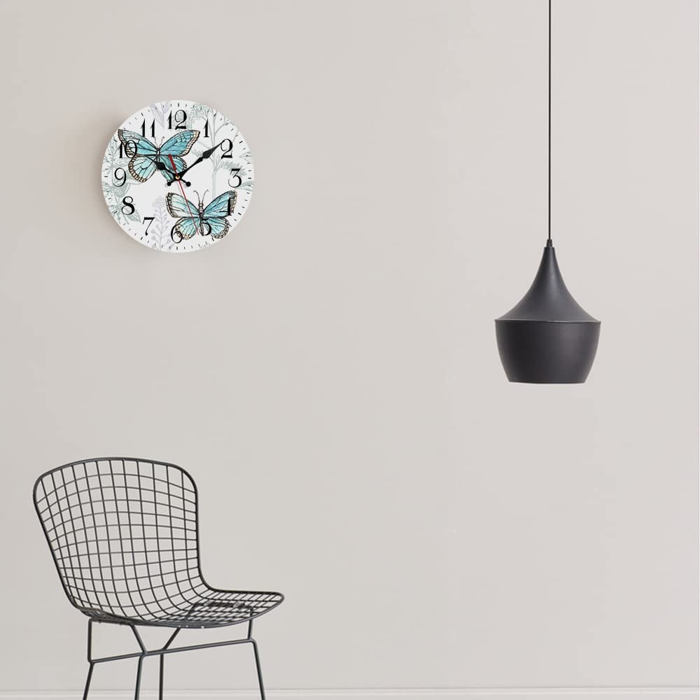 Silent Non Ticking Clock 10 Inch, Round Wall Clock,Decorative for Living Room... gallery