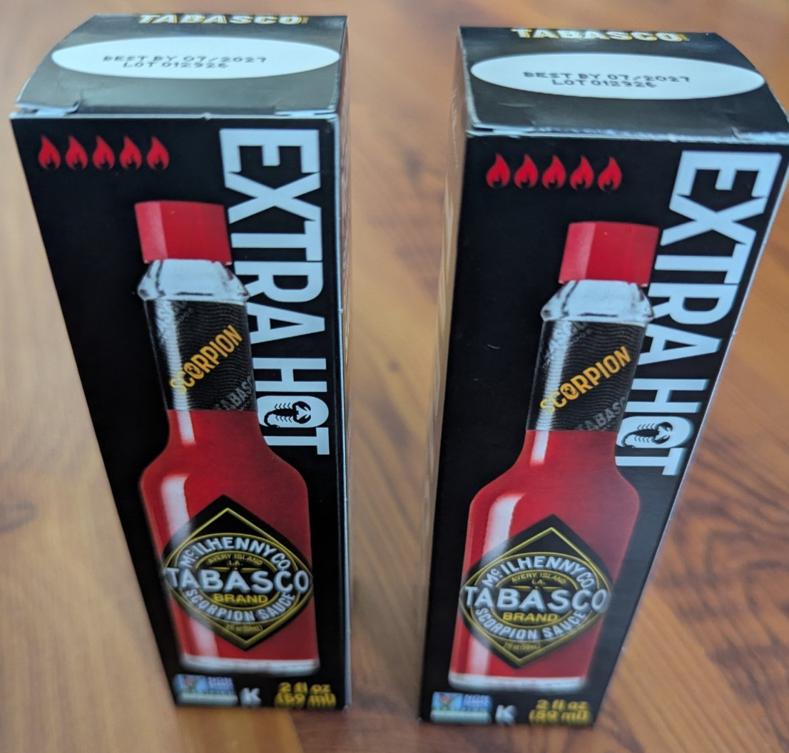 🌶️ extra HOT Tabasco Scorpion Sauce (2 Pack) new 2 fl oz 23,000+ SHU 🌶️ gallery