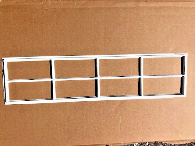 Garage Door Window Insert, Wayne Dalton, Long Panel, Stockton 8 Lite, White gallery