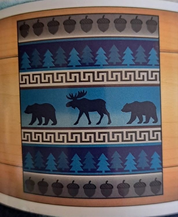 Moose Black Bear Fleece Throw Gift Blanket Reversible Rustic Cabin Home Decor gallery