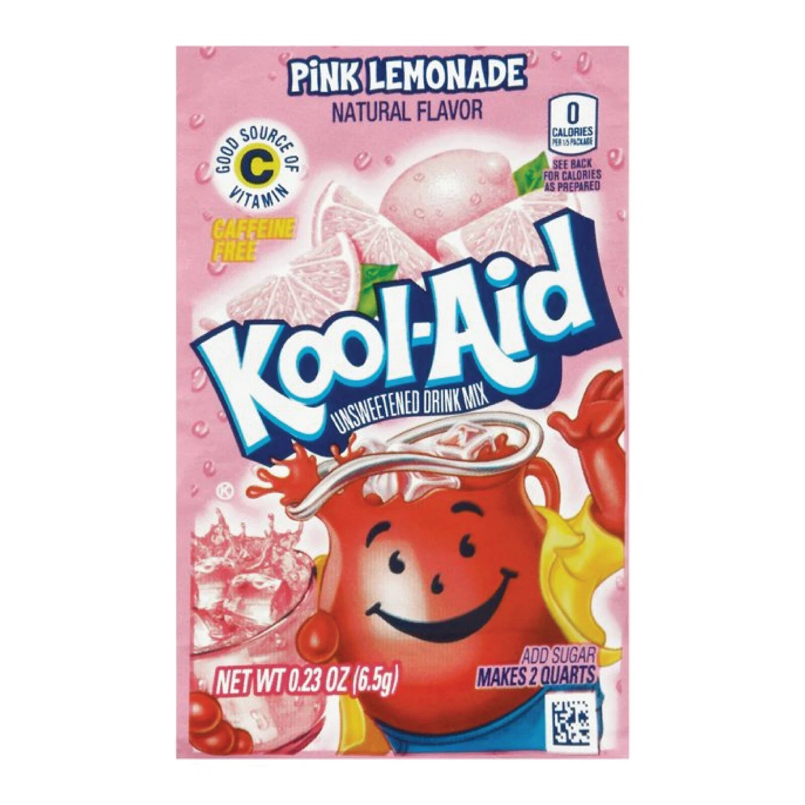 Full Box 48x Packets Kool-Aid Pink Lemonade Soft Drink Mix | Caffeine Free | gallery