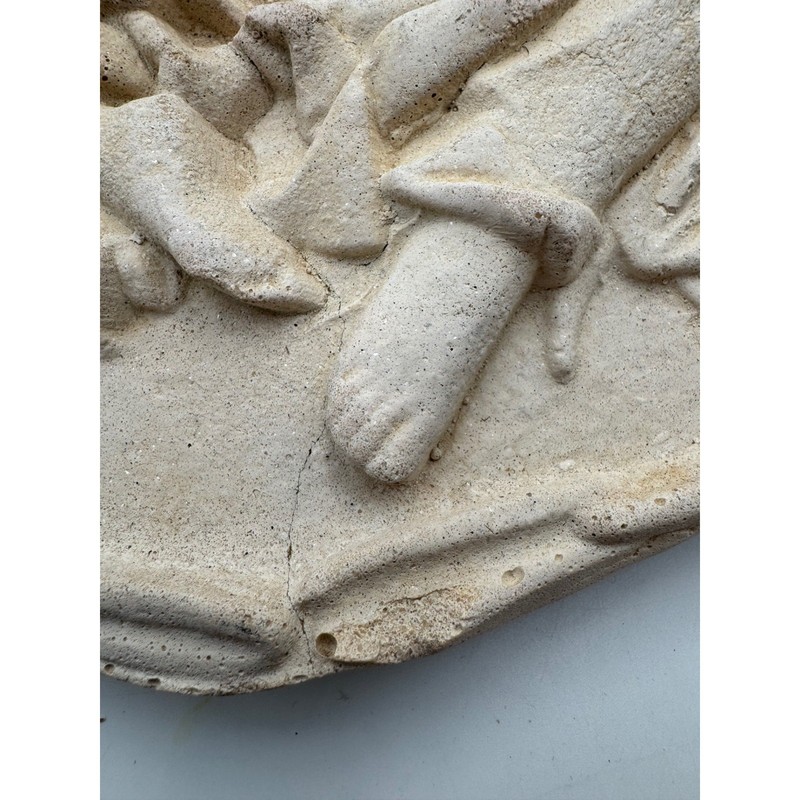 Antique Style Plaster Wall Plaque Angels Eye of Providence Religious Relief gallery