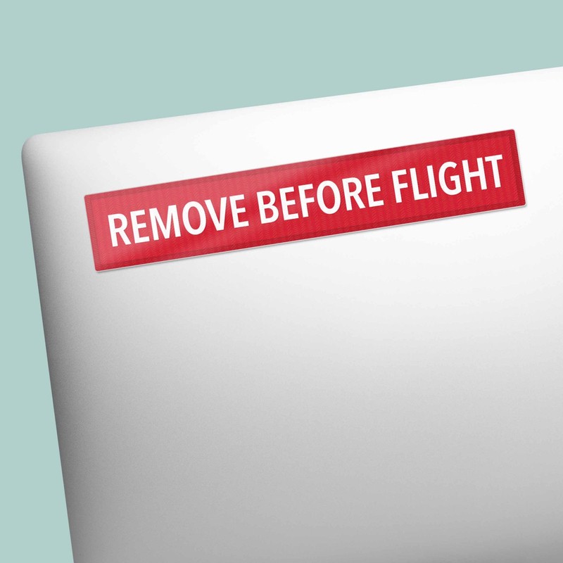 Remove Before Flight Sticker - Classic Aircraft Tag Decal gallery