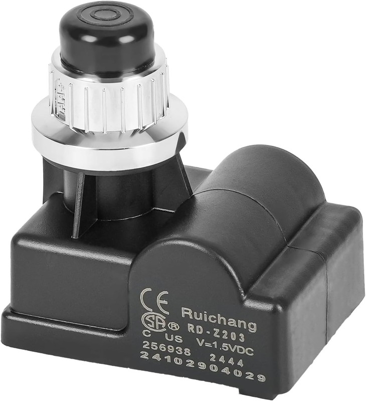 6-Outlet AA Battery Push Button Igniter for BBQ Gas Grills - Silver Finish gallery