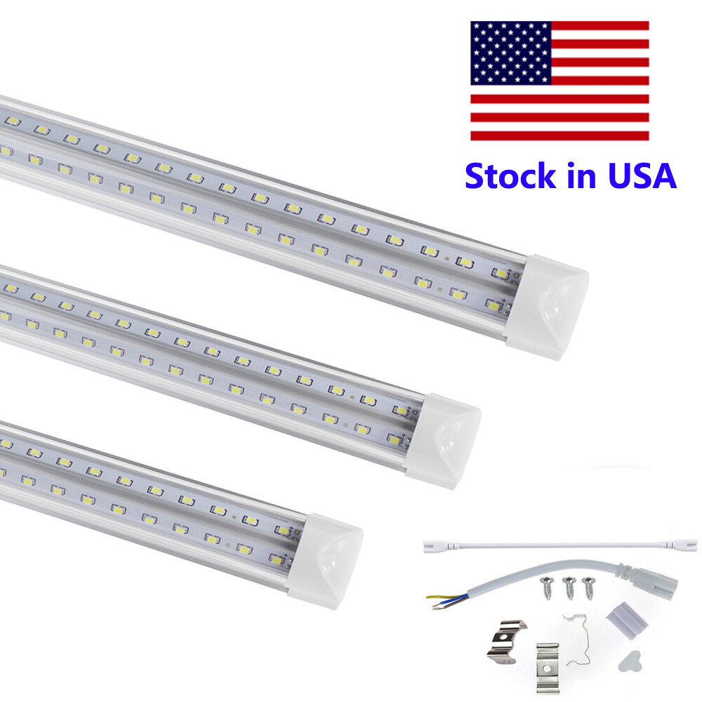 25PACK 2FT T8 Integrated LED Tube Light 6000K Clear Cooler Shop Light Linkable gallery
