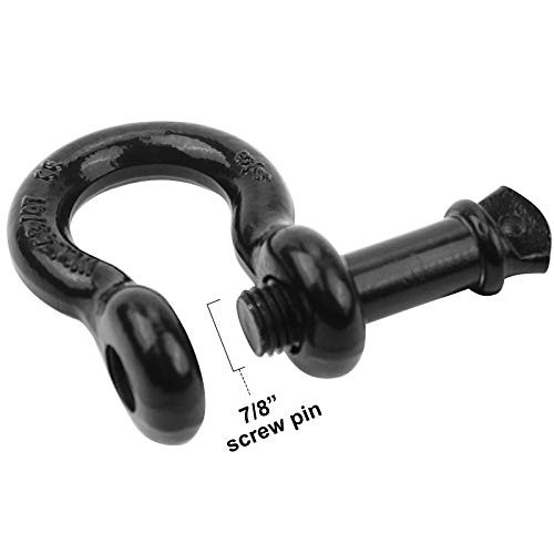 Shackles 3/4"(2 Pack) D-Ring Shackle Rugged 28.5 Ton (57,000 Lbs) Maximum gallery