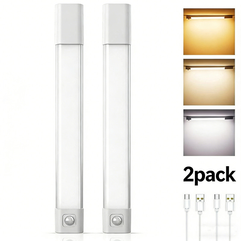 50LED Rechargeable Motion Sensor Closet Light Dimmable Under Cabinet Kitchen gallery