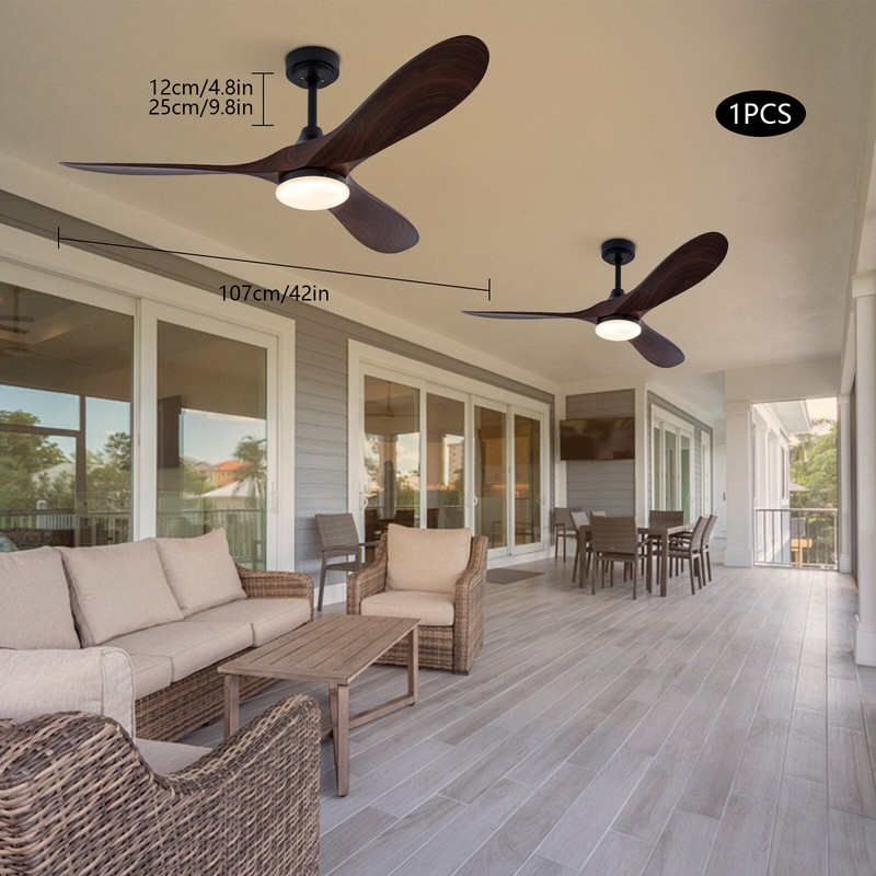 42" LED Ceiling Fan Light Remote Control For Bedroom Dining Room Chandelier Fan！ gallery