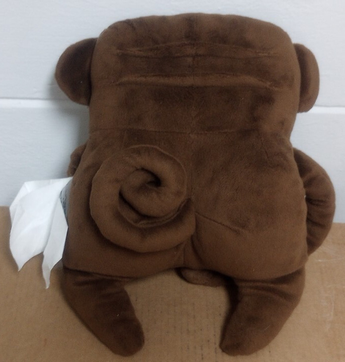 Stuffed Plush Monkey Decorative Bed Pillow 13 1/2" x 15" NEW gallery