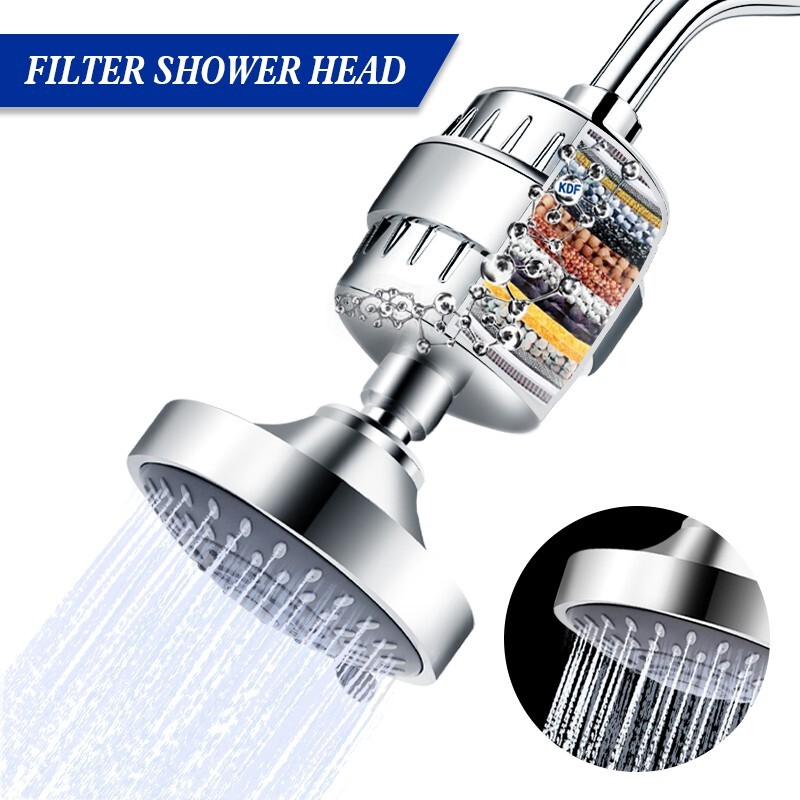 Upgrade Shower Head and 15 Stage Shower Filter Combo,FEELSO High Pressure Shower gallery