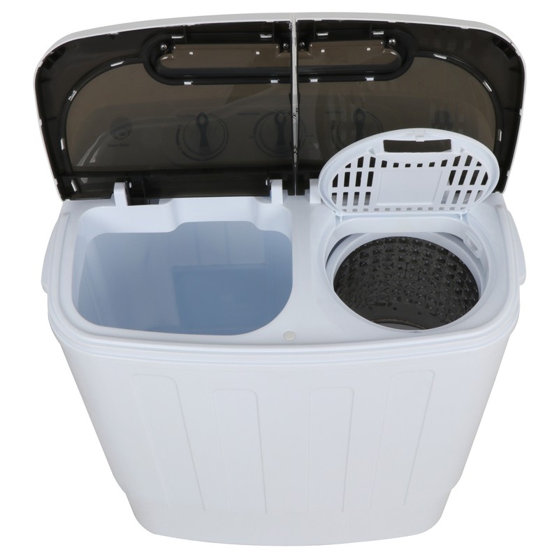 Mini Washing Machine Compact Portable Washer & Dryer with Spin Dryer, White gallery
