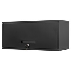 Wall Mount Tool Cabinet, 13.7″ Lockable Metal Storage with Flip-Up Door