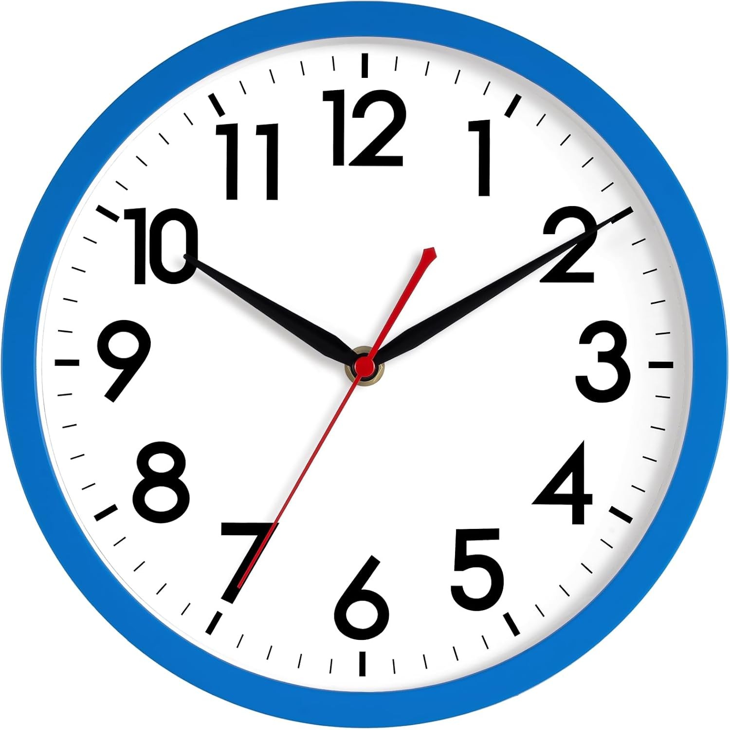Silent Wall Clock Non-Ticking Analog Battery Operated – Home Office Kitchen Deco gallery