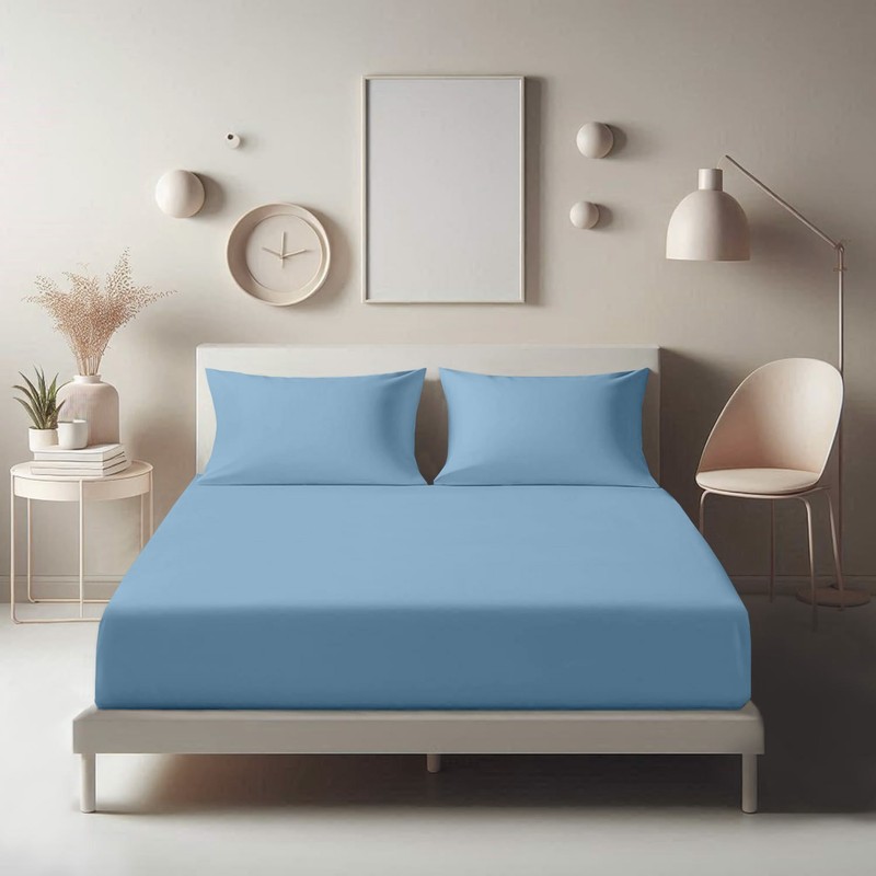 Microfiber Fitted Sheet Soft 16" Deep Hotel Quality Mattress Covers King Size gallery