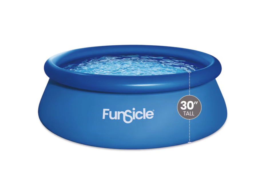 [ BIG SALE ] Funsicle 8ft x 30in QuickSet Inflatable Ring Above Ground Pool Pump gallery