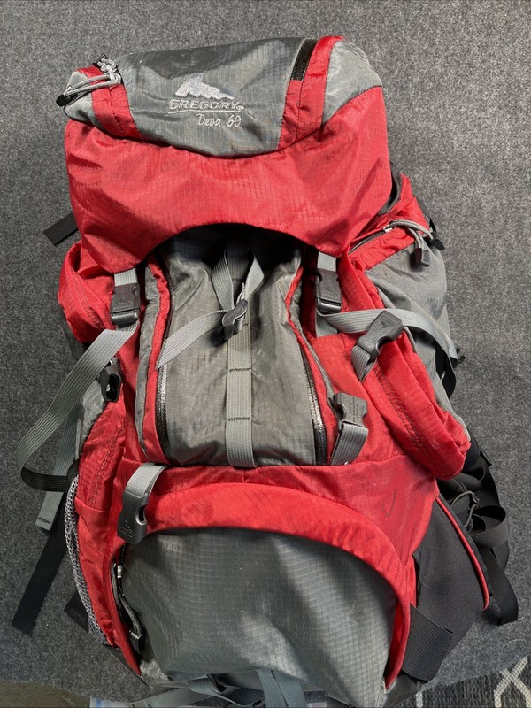 Gregory DEVA 60 Hiking Backpack Womens Small Pack RED/GRAY