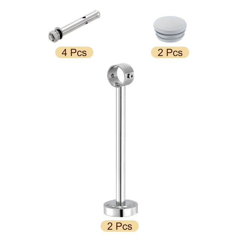 2 Set 11.81inch Ceiling Mount Bracket Fit 1.26inch Pipe, Curtain Rod Holder gallery