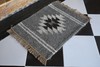 Rugmoda Cotton Grey Geometric Doormat 1.5x2 ft Entryway Southwestern Accent Rug gallery