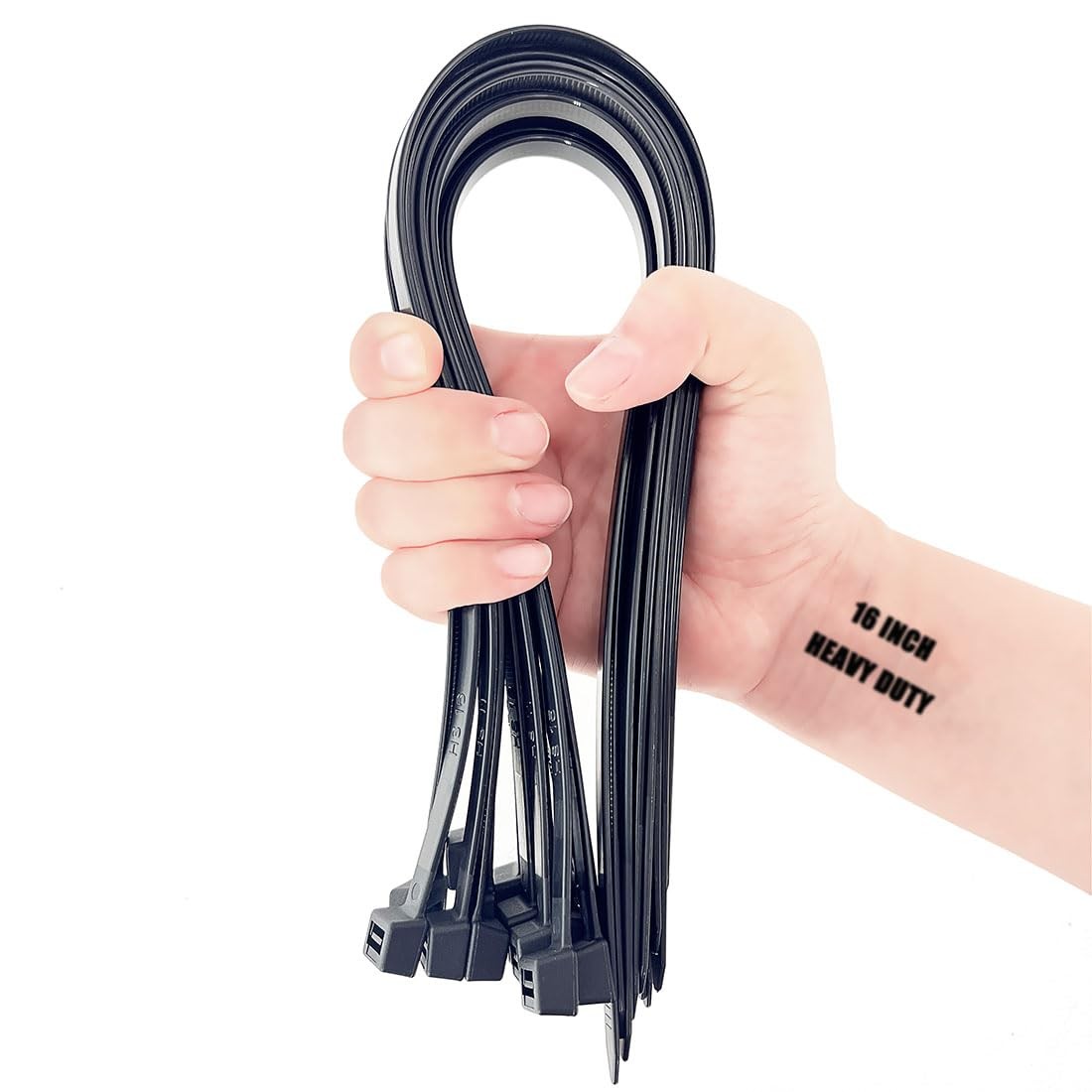 Large Zip Ties Extra Heavy Duty 16 Inch 200 Pounds Cord Management Organizer gallery