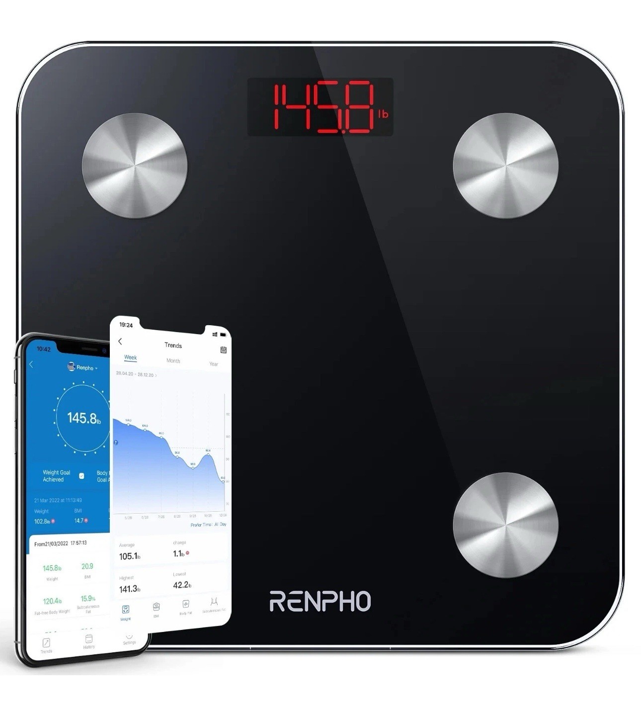 RENPHO Smart Scale Weight Body Digital Bluetooth Body Fat Scale Excellent Tested gallery