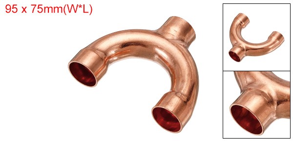 Tee Y Type Copper Fitting Welding Joint Split Union Intersection 7/8 Inch gallery