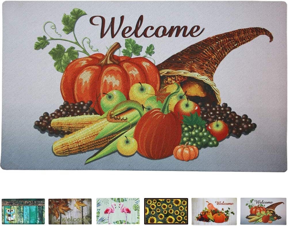 Fall Doormat Non Slip Front Door Mat, Easy to Clean Low Profile Mat for Entry Pa gallery