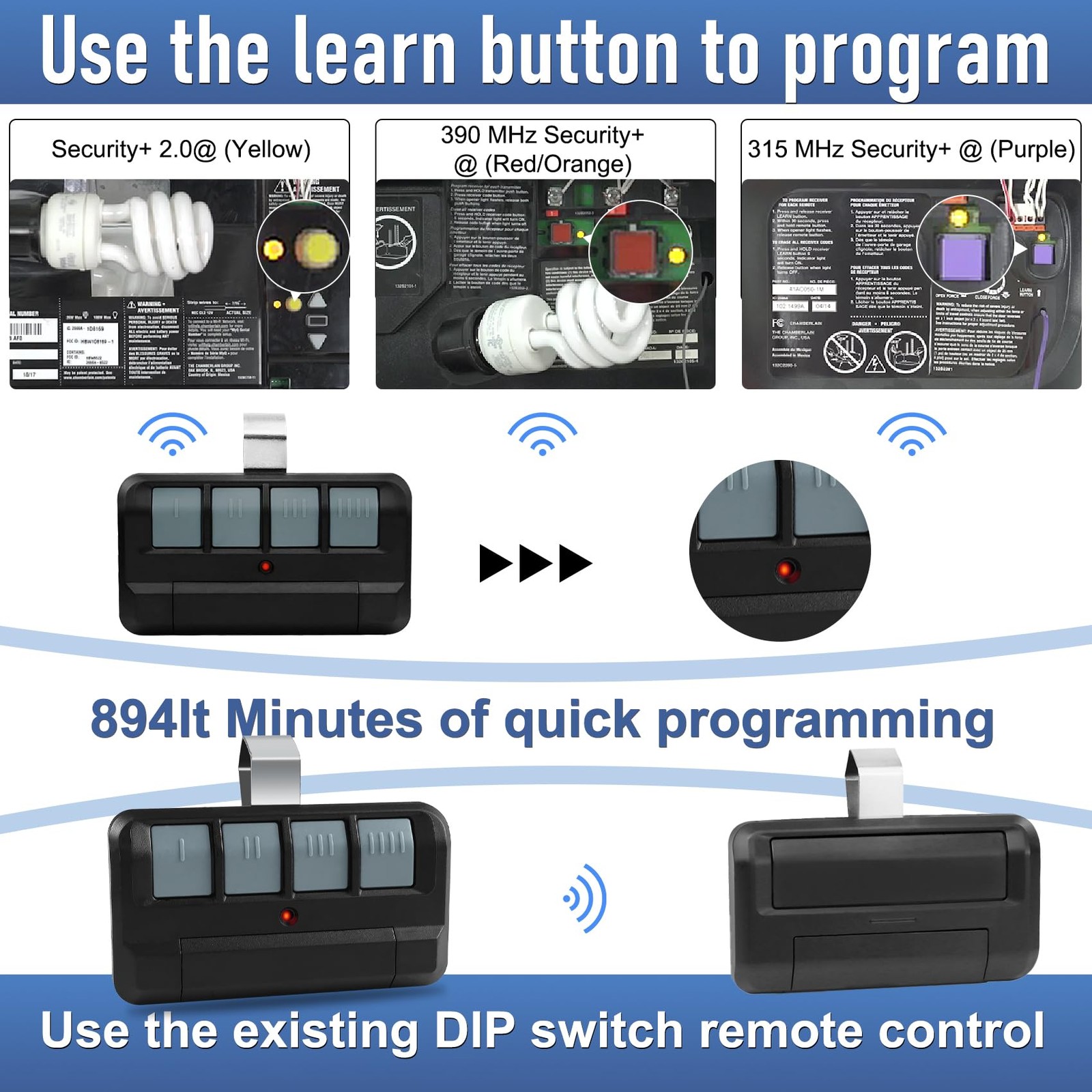 Upgrade 894lT Remote for Liftmaster Garage Door Opener Remote Control,894lT 4... gallery