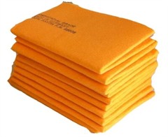 30 Orange Synthetic Fast Drying Absorbing Chamois Shammy Towel Cloth 27 by19
