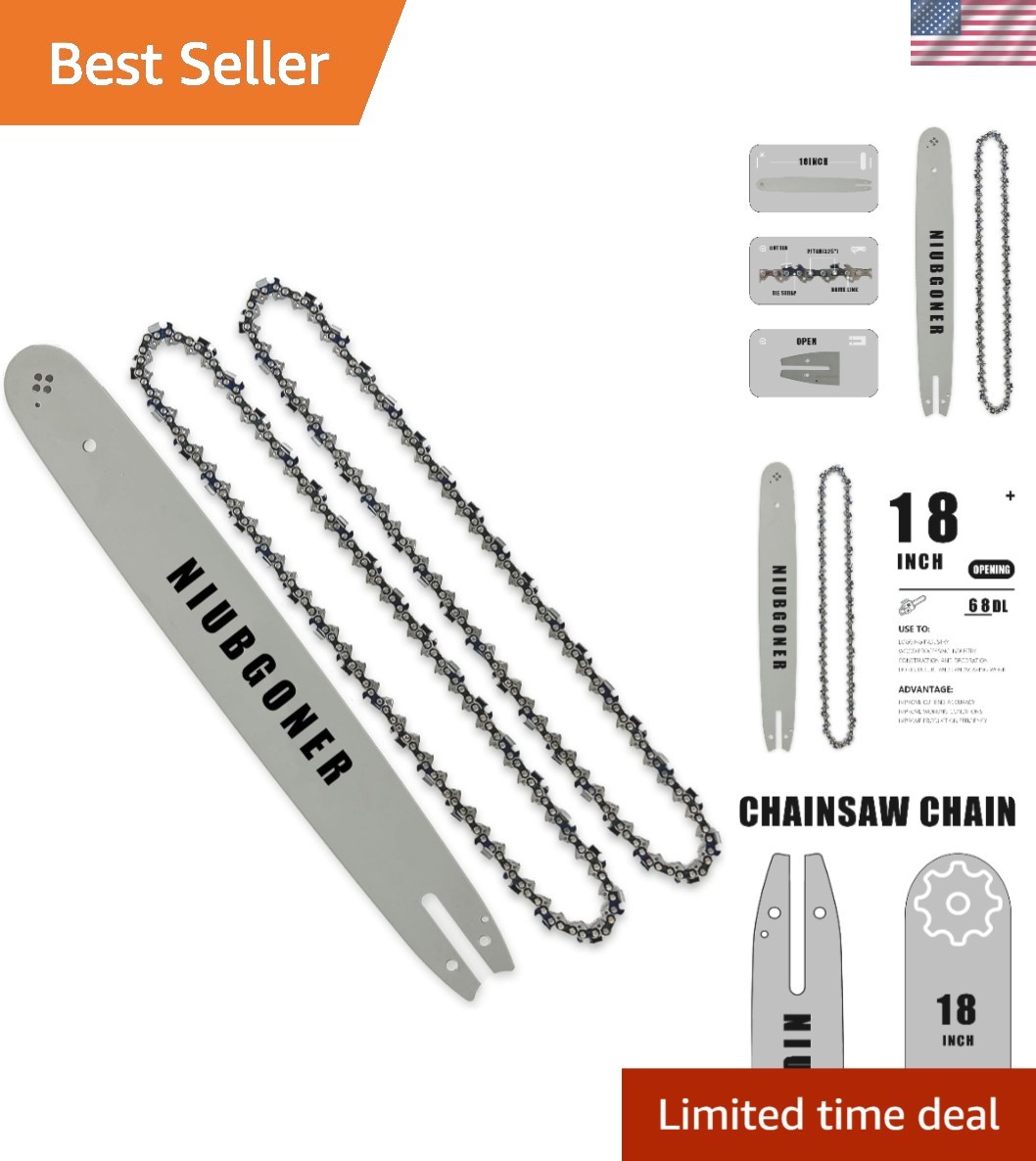 Replacement 18-Inch Chainsaw Bar & Chain - 0.063" Gauge Compatible with Stihl gallery