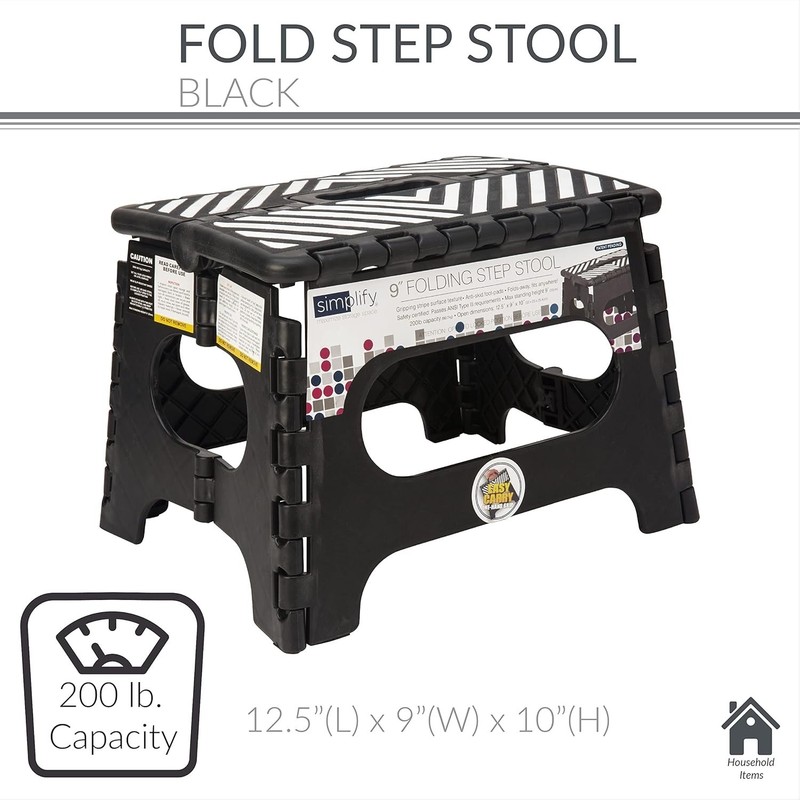 Folding Step Stool Lightweight Portable Non-Slip Kids Adult Kitchen Bathroom gallery