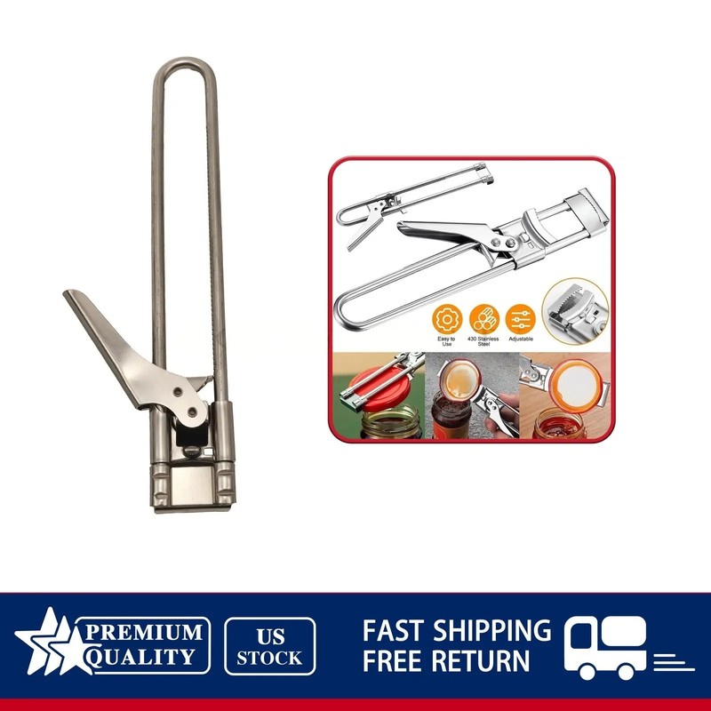 Multifunctional Adjustable Jar Lid Gripper Tool, NEW Stainless Steel Can Opener gallery