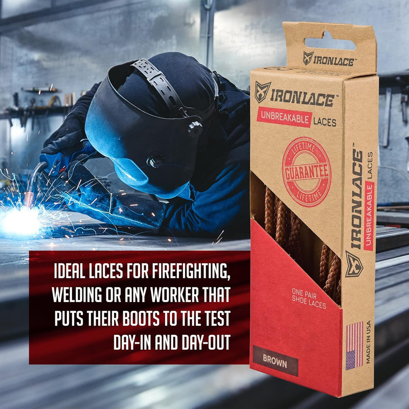 Durable Round Bootlaces - Waterproof, Fire Resistant, 1500 lb Strength gallery