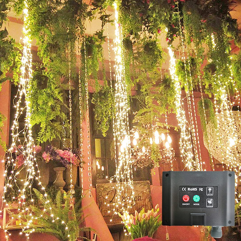 220 LED Solar Firefly Bunch Lights, 8Modes, Copper Wire Waterproof Decor Lights gallery