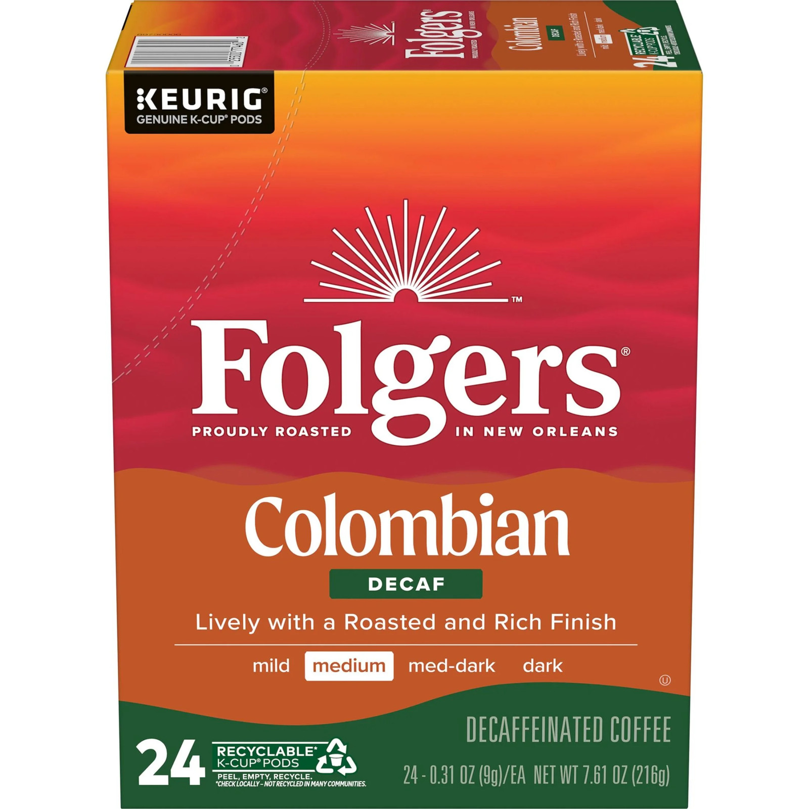 24-Pack Box Colombian Decaffeinated Coffee, Medium Roast gallery