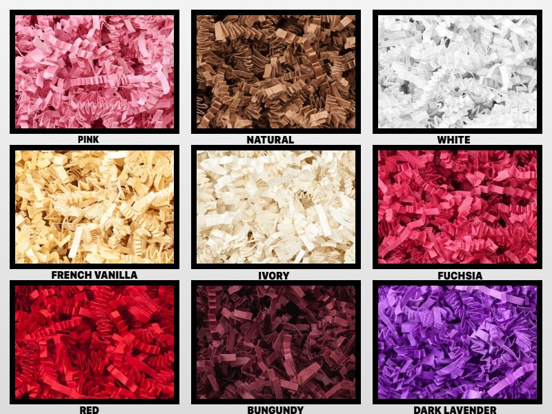 Paper Crinkle Shred for Packaging Gift Box / Basket Filler 2 Ounce Bag gallery