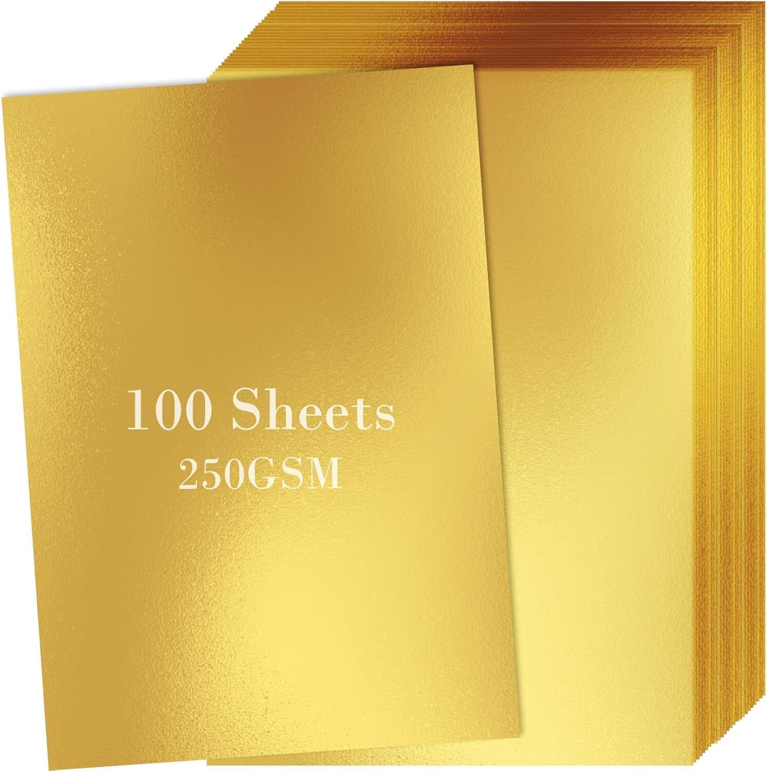 100 Sheets Metallic Gold Cardstock Paper Bulk, 8.5 x 11inch -100 Sheets, gold gallery