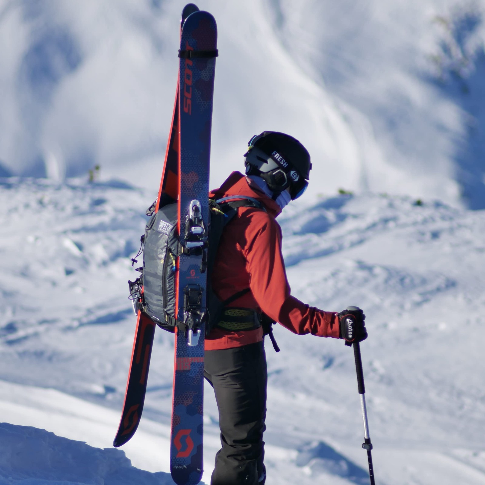 Ski Backpack for Men - Lightweight Multi Pocket Snowboard Backpack - Water Re... 5