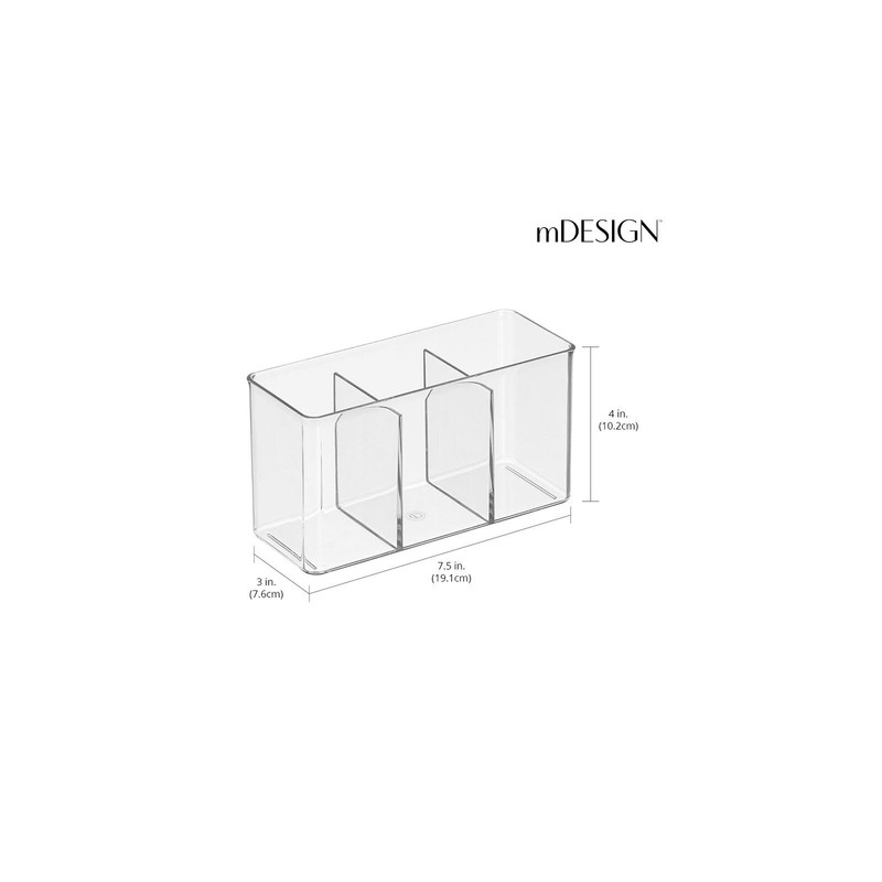 mDesign Plastic Cutlery Storage Organizer Bin for Kitchen Cabinet, Pantry/Home - gallery