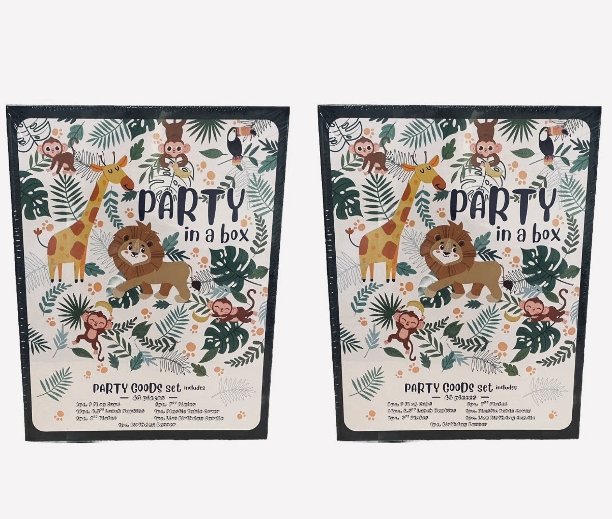 2 Birthday Party Decorations Monkey Jungle Zoo Safari Animal Theme Decor Banner gallery