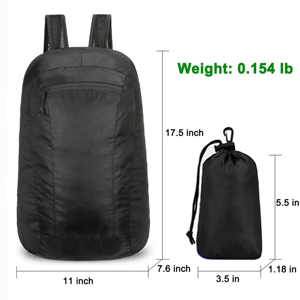 20L Foldable Lightweight Hiking Camping Waterproof Backpack Daypack Small 2